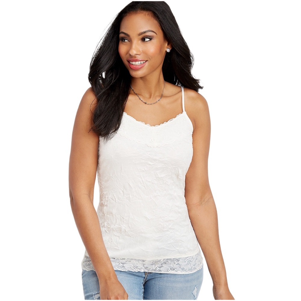 💙 Maurices Lace Trim Crinkle Cami Size XXL